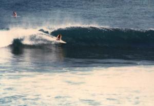 Bali 1977 surfer at Uluwatu
