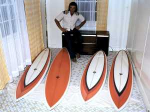 Col Smith Channel Boards he took to Hawaii