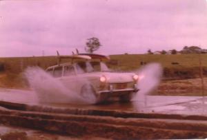 On surfari near Bega 1977