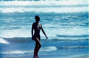 Aussie surf girl in Bali 1977