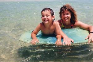 Sandy & Sam Redhead beach 1991