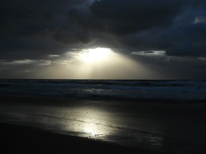 Redhead Beach rain cloud 10-11-2013