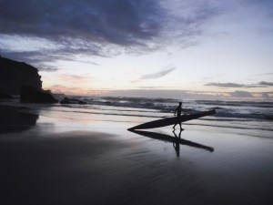 Redhead Beach Rays early paddle 04-03-14